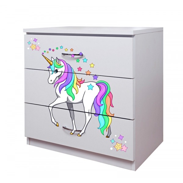 Comoda 3 sertare Unicorn