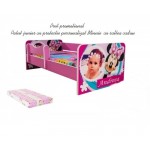 Pat junior personalizat Minnie cu saltea cadou