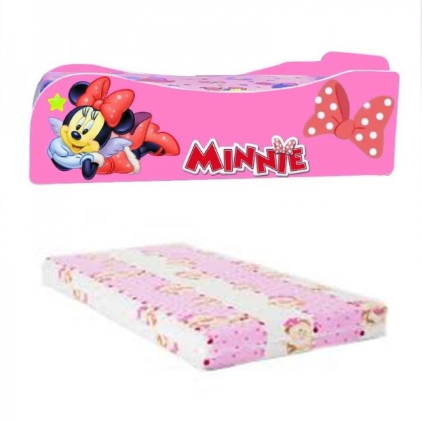 Pat fetite Minnie cu saltea